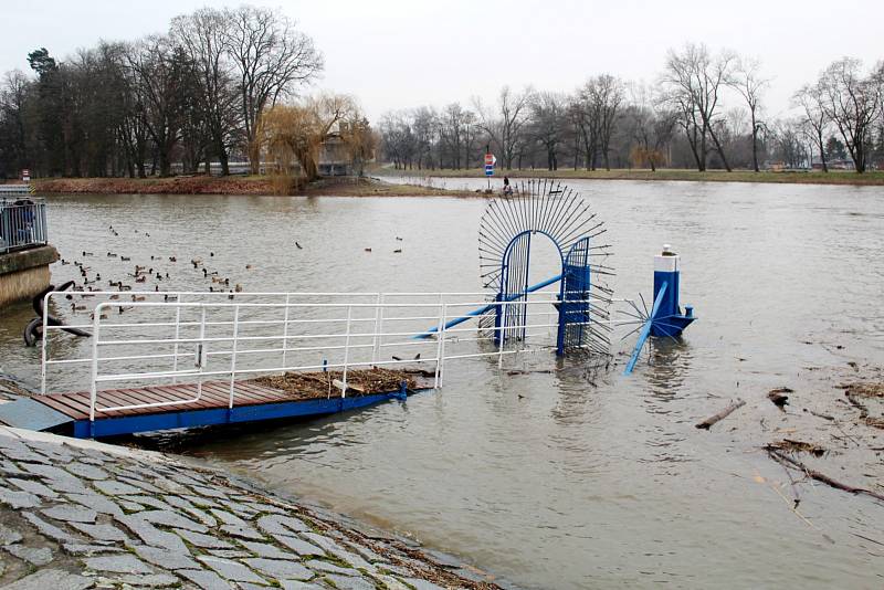 Labe v Poděbradech.