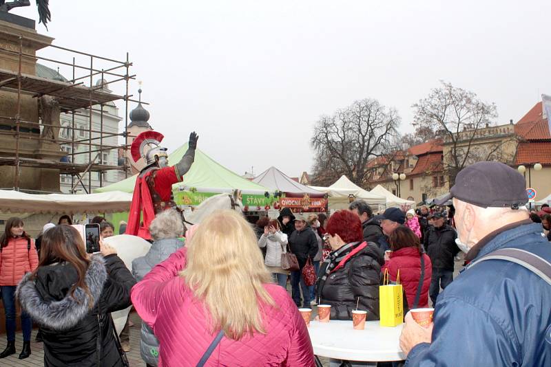 Ze Svatomartinských trhů v Poděbradech v sobotu 13. listopadu 2021.