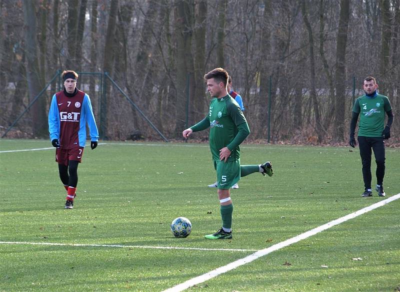 Z přípravného fotbalového utkání Bohemia Poděbrady - Polaban Nymburk (3:1)