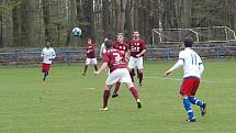 Z fotbalového utkání krajského přeboru Bohemia Poděbrady - Lhota (1:1, na penalty 5:4)