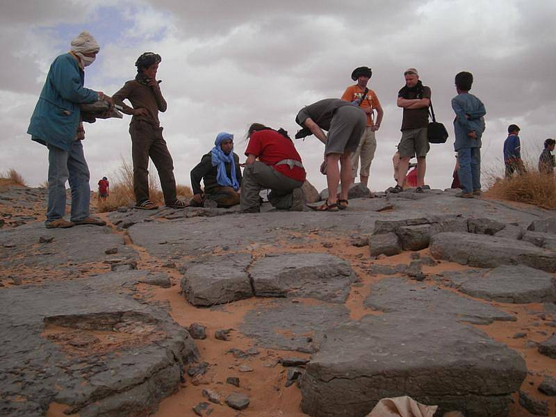 Na cestě černou Saharou po nalezištích zkamenělin. 