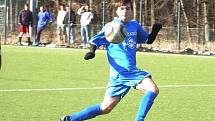 Z přípravného fotbalového utkání Slovan Lysá - dorost Kolína U19 (0:8)