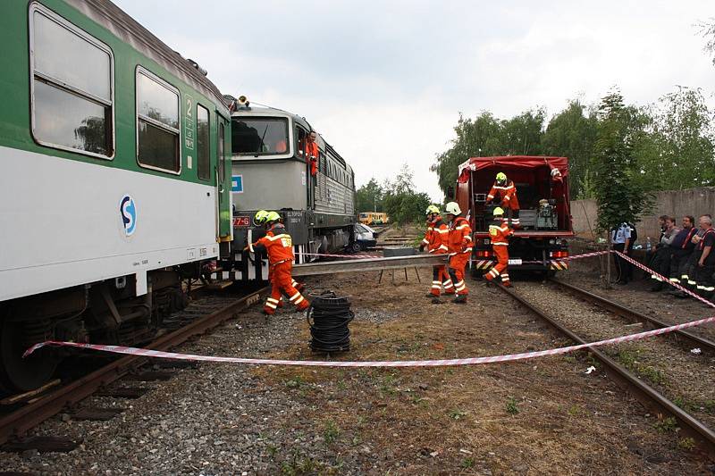 Cvičení u nymburského depa