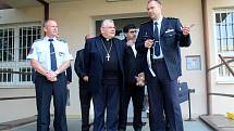Kardinál Dominik Duka strávil dopoledne v jiřické věznici.