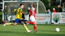 Ze zápasu I.B třídy Kounice - Tuchoraz (2:0).