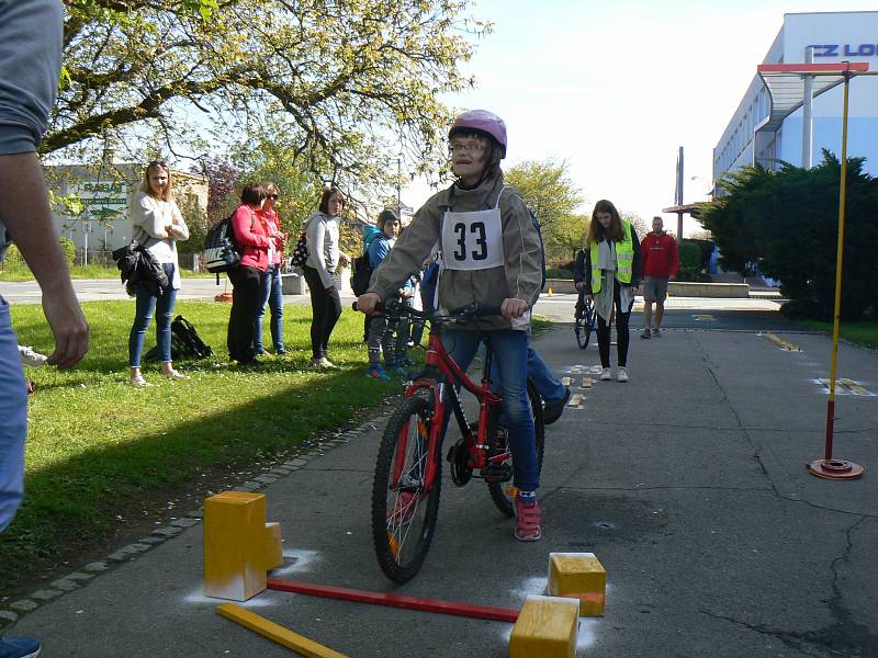 Dopravní soutěž mladých cyklistů.