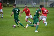 Z divizního fotbalového utkání Ostrá - Polaban Nymburk (0:1)