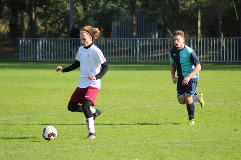 Dorostenecké okresní derby krajského přeboru vyhráli mladíci Ostré, doma porazili Poděbrady 2:0