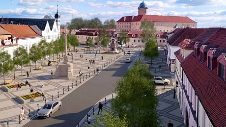 Vizualizace návrhů podoby Jiřího náměstí městského architekta Milana Košaře.