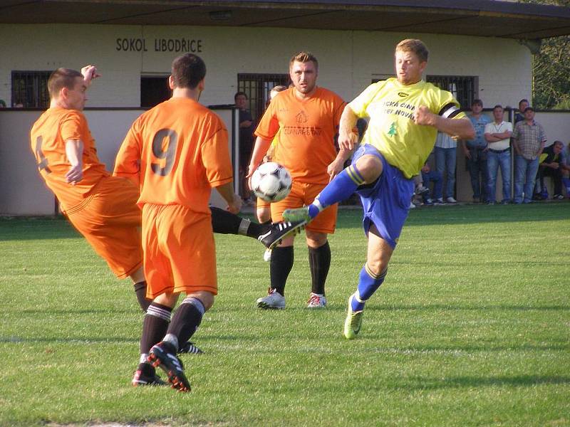 Z fotbalového utkání krajské I.B třídy Libodřice - Sokoleč (2:5)