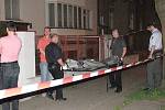 Ulice Palachova v Poděbradech, kde byli nalazeni tři mrtví mladíci