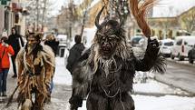 Krampus čerti v Lysé nad Labem v sobotu 4. prosince 2021.