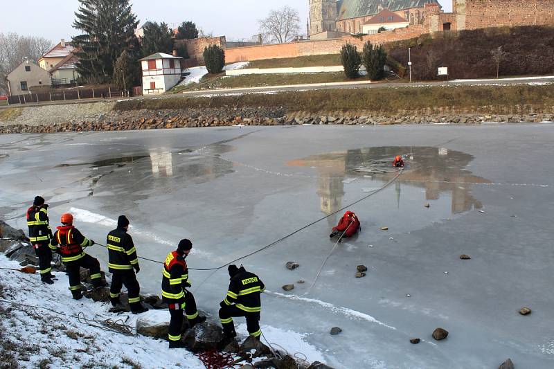 Více než 60 hasičů se prostřídalo na cvičení na nymburské Špičce.