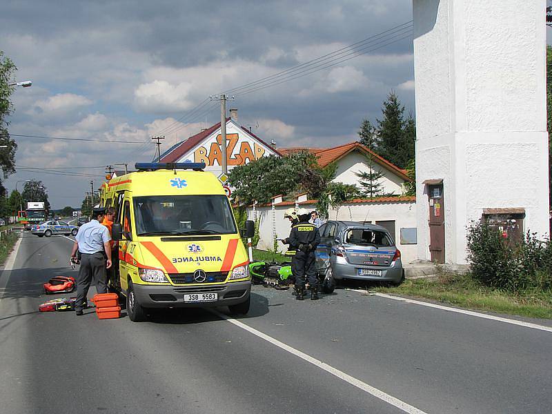 Nehoda v Přední Lhotě