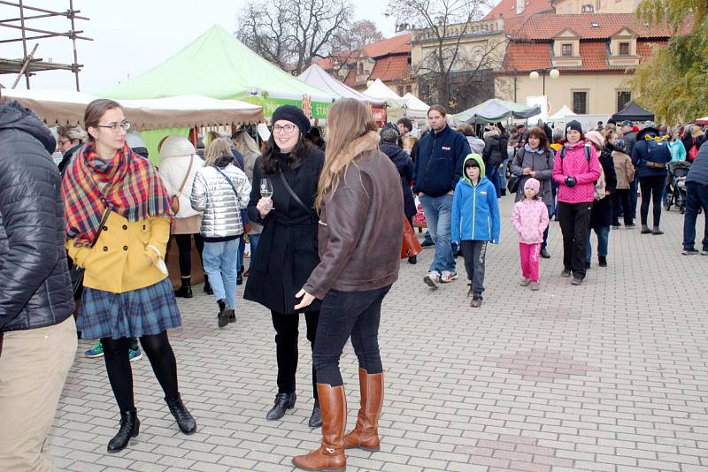 Ze Svatomartinských trhů v Poděbradech v sobotu 13. listopadu 2021.