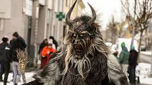 Krampus čerti v Lysé nad Labem v sobotu 4. prosince 2021.