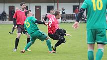 Z fotbalového utkání okresního přeboru Opočnice - Přerov nad Labem (3:0)