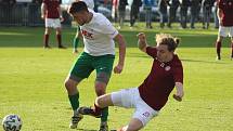 Z fotbalového utkání krajského přeboru Bohemia Poděbrady - Polaban Nymburk (2:0)