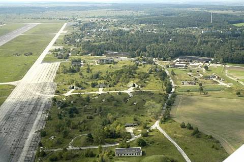 Letiště Boží Dar - letecký snímek