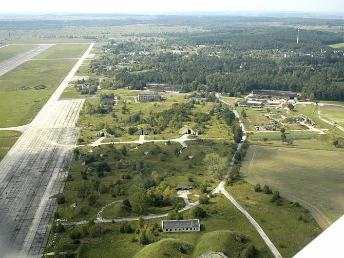 Letiště Boží Dar - letecký snímek