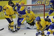 Z hokejového střetnutí druhé ligy Nymburk - Milevsko (4:1)