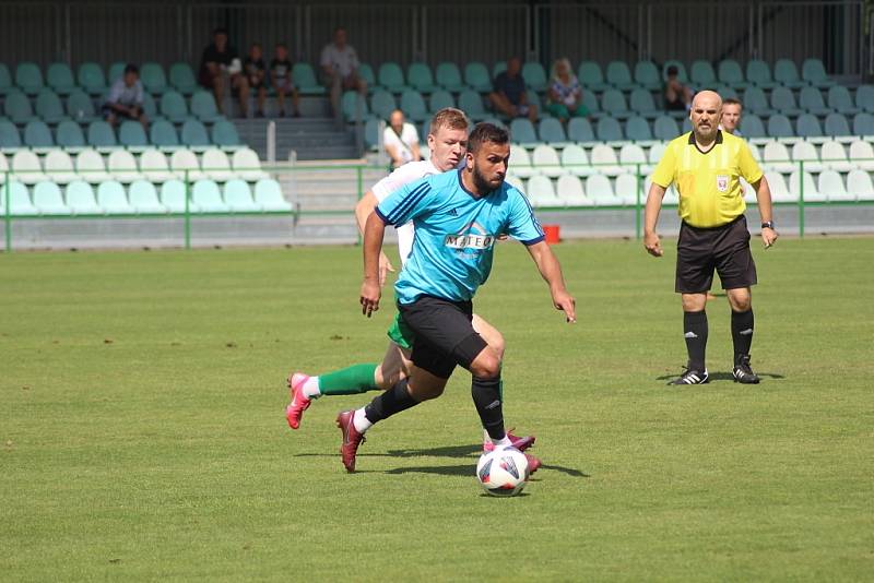 Z přípravného fotbalového utkání Polaban Nymburk - Luštěnice (4:0)