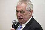 Prezident republiky Miloš Zeman navštívil ve čtvrtek Nymburk.