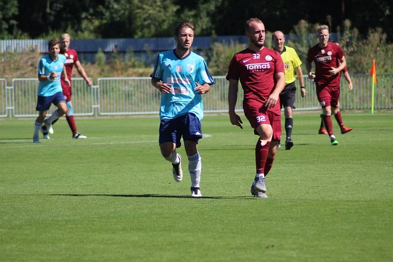 Z přípravného fotbalového utkání Bohemia Poděbrady - Nový Bydžov (1:5)