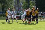 Z fotbalového derby I.B třídy Bohemia Poděbrady - Slovan Poděbrady (2:1)