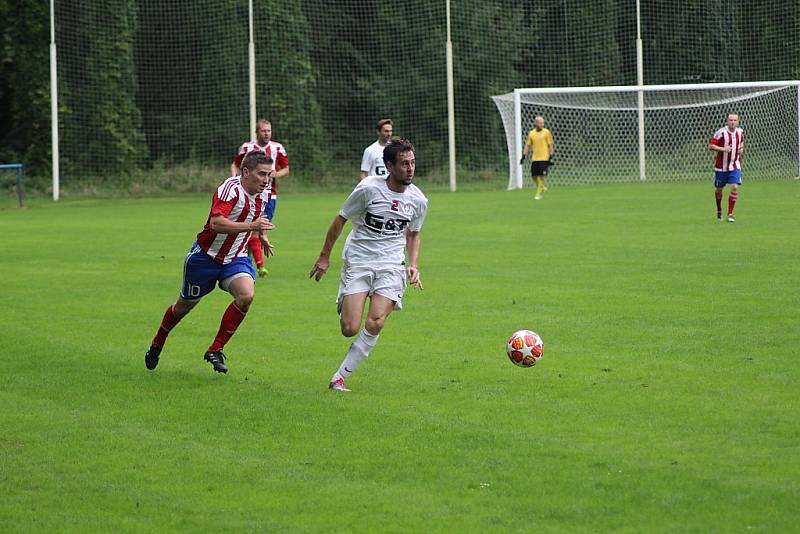Z fotbalového utkání krajského přeboru Bohemia Poděbrady - Kosoř (5:0)
