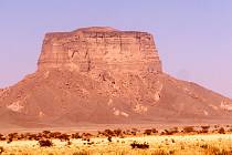 Stolová hora ve wadi Hadramaut.