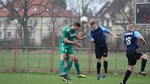 Z fotbalového utkání krajského přeboru Polaban Nymburk - Suchdol (2:0)