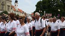 Sokolský slet na hřišti Slovanu v Poděbradech