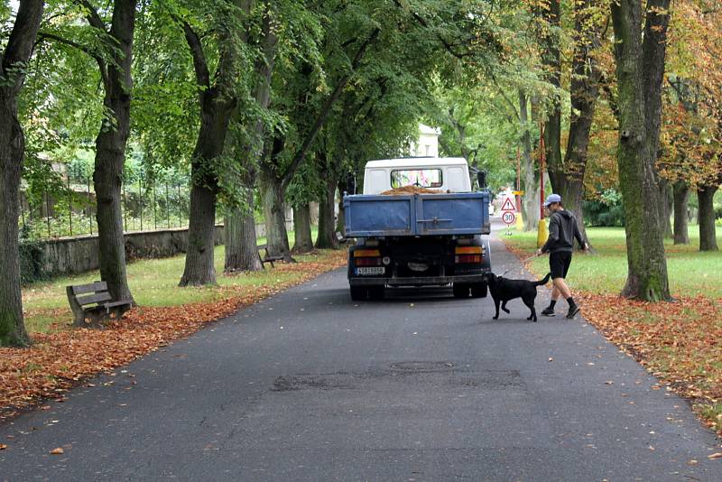 Řidiči dostali výjimku a mohou jezdit ulicí Paroubkova kolem Bílé Růže dolů k parkovišti u pivovaru a pokračovat dále ulicí Labské nábřeží, která je za normálních okolností určena pouze pro cyklisty a chodce.