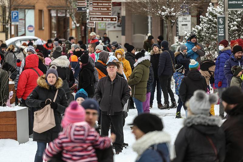 Krampus čerti v Lysé nad Labem v sobotu 4. prosince 2021.