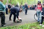 Ze slavnostního otevření lesoparku Obora v Poděbradech po dvouleté proměně.