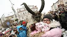 Krampus čerti v Lysé nad Labem v sobotu 4. prosince 2021.