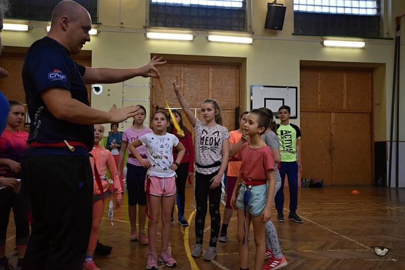 Novou sportovní disciplínu zkoušeli na Tyršově škole.