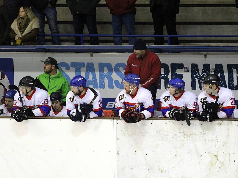 Z hokejového utkání druhé ligy Nymburk - DS České Budějovice (2:3)