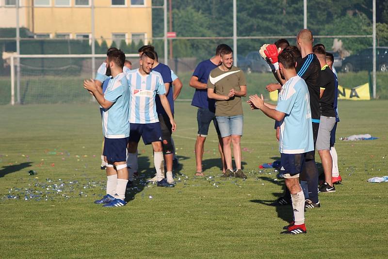 Z fotbalového utkání krajského přeboru Poříčany - Nové Strašecí (6:1)