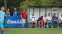 Z fotbalového utkání ČFL Polaban Nymburk - Loko Vltavín (0:0, penalty 6:7)