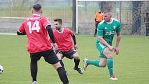 Z fotbalového utkání okresního přeboru Opočnice - Přerov nad Labem (3:0)