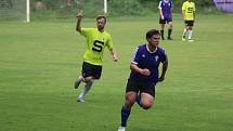 Z přípravného fotbalového utkání Slovan Poděbrady - Chotětov (4:2)