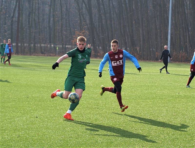 Z přípravného fotbalového utkání Bohemia Poděbrady - Polaban Nymburk (3:1)