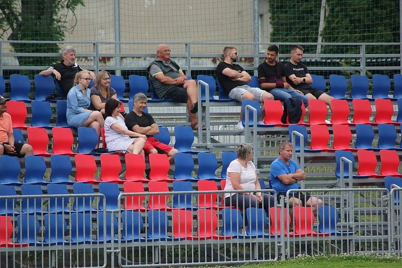 Z fotbalového utkání krajského přeboru Bohemia Poděbrady - Kosoř