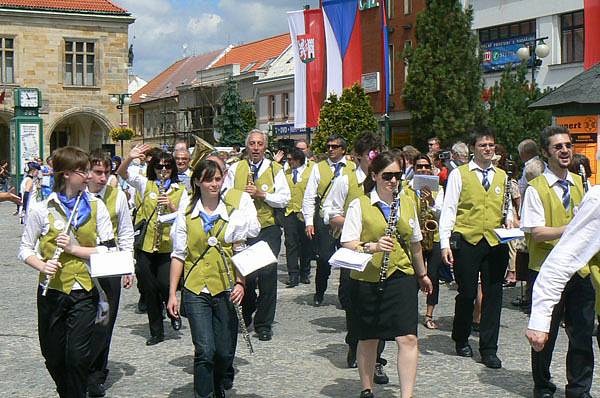 Mezinárodní festival dechových orchestrů v Nymburce.