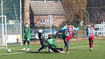 Z přípravného fotbalového utkání Bohemia Poděbrady - Polaban Nymburk (3:1)