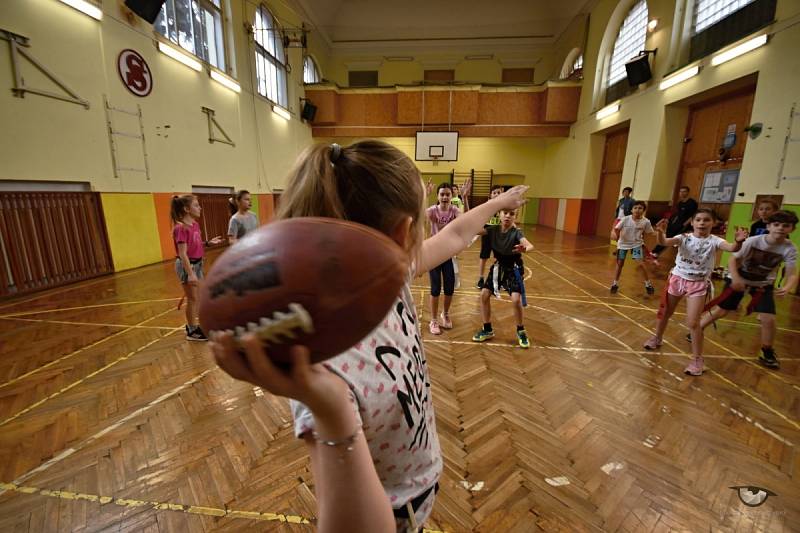 Novou sportovní disciplínu zkoušeli na Tyršově škole.