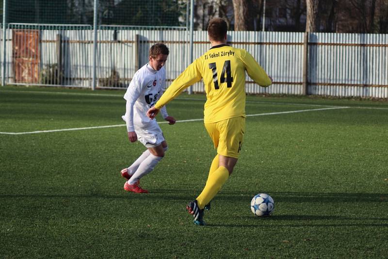 Z fotbalového utkání I.A třídy Bohemia Poděbrady - Záryby (1:2)