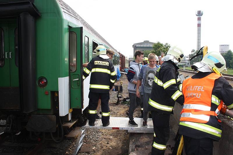 Cvičení u nymburského depa